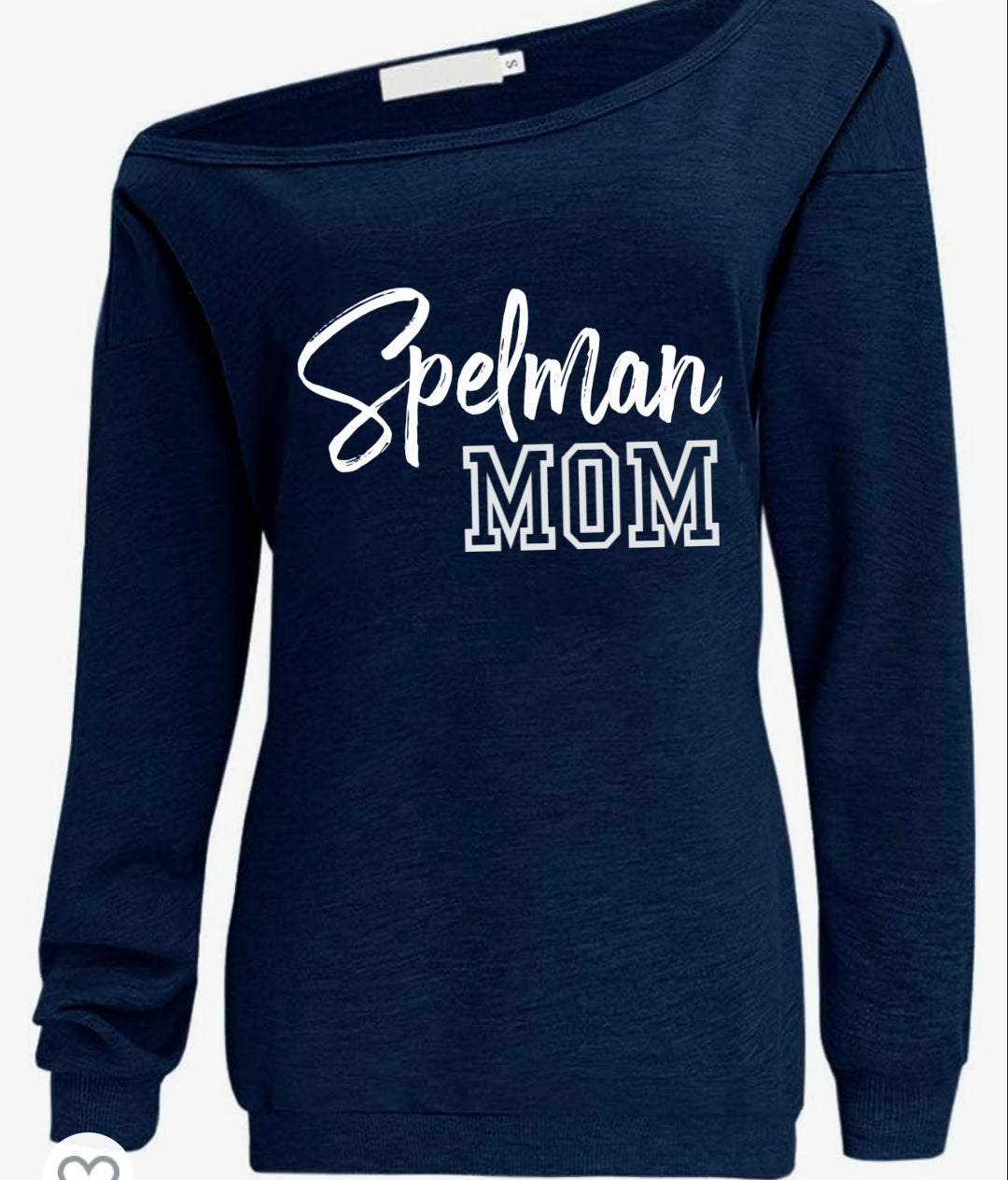 Spelman Mom Off the Shoulder Sweatshirt